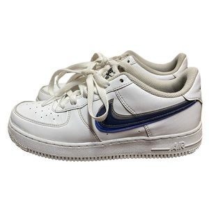 Nike Air Force 1 impact next nature shoes GS white blue